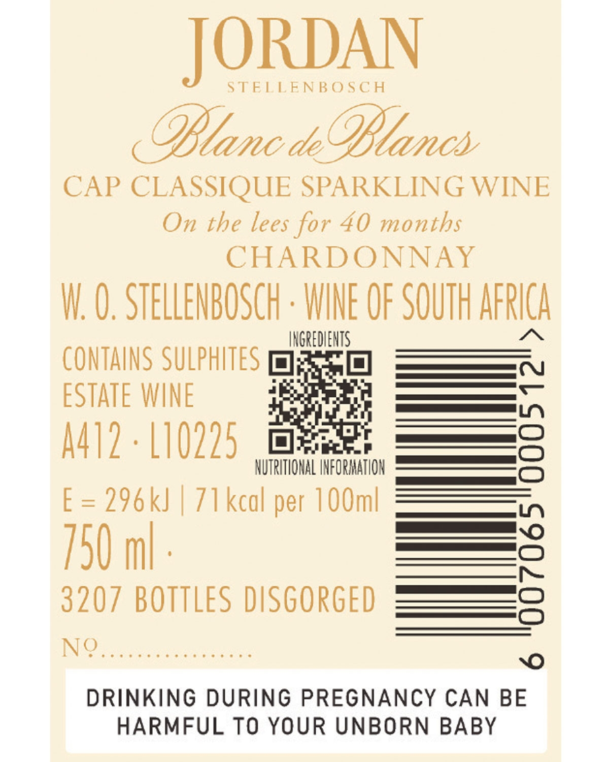 Jordan Blanc de Blanc Special Cuvée 2021