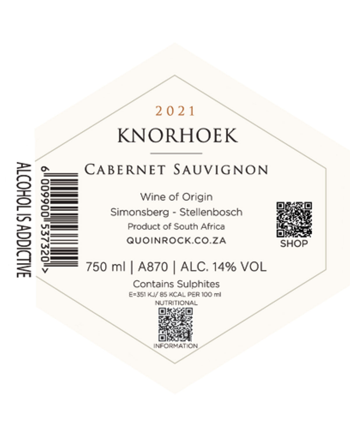 Knorhoek Cabernet Sauvignon 2021