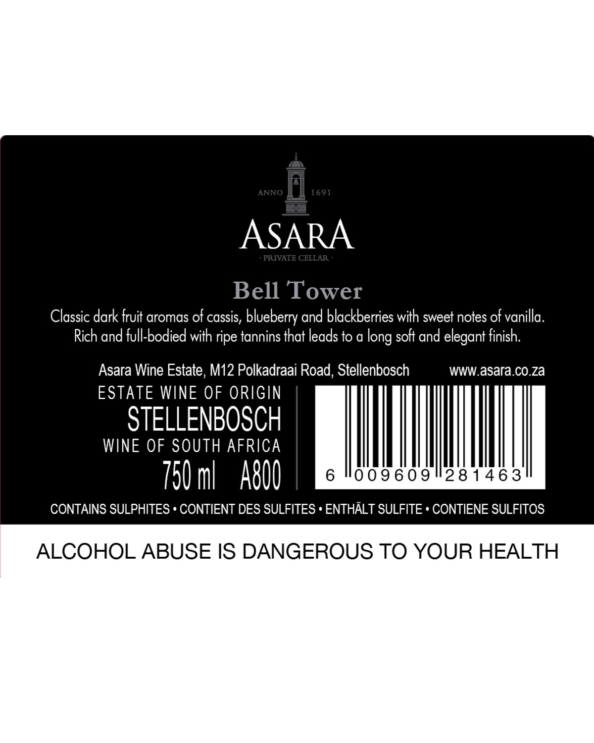 B-Ware: Asara Speciality Range The Bell Tower 2019
