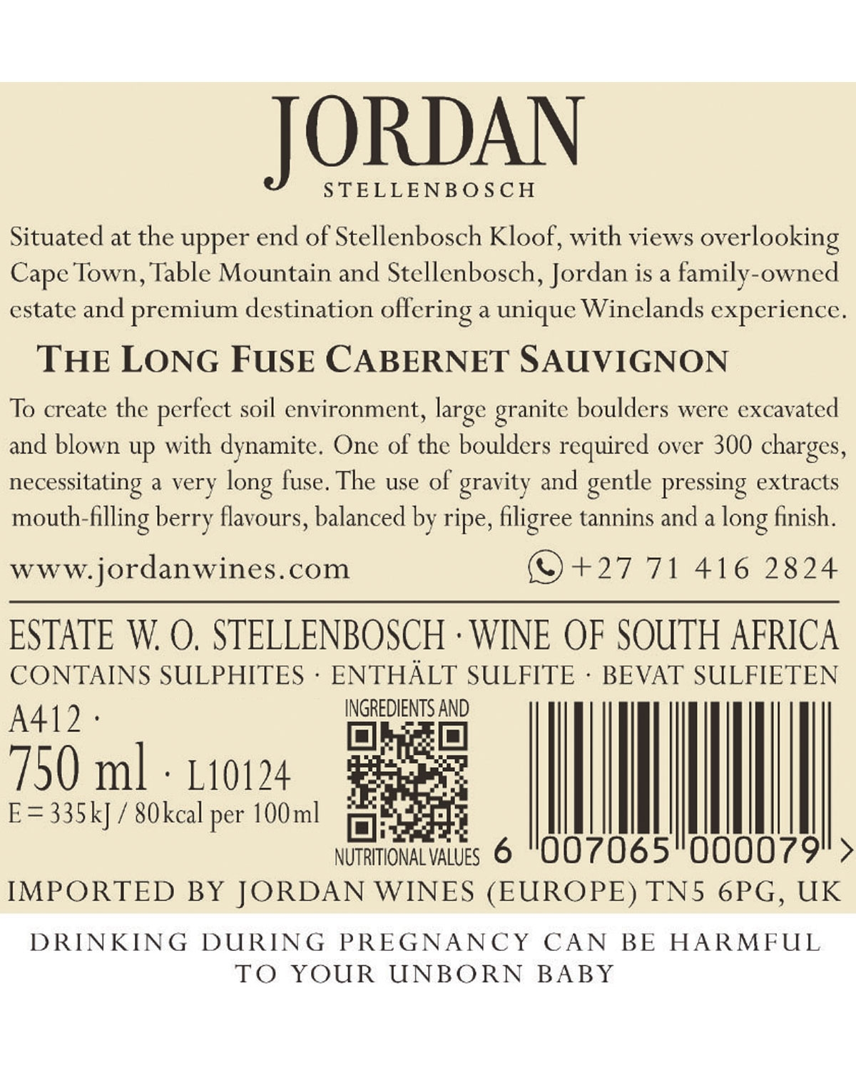 Jordan The Long Fuse Cabernet Sauvignon 2022