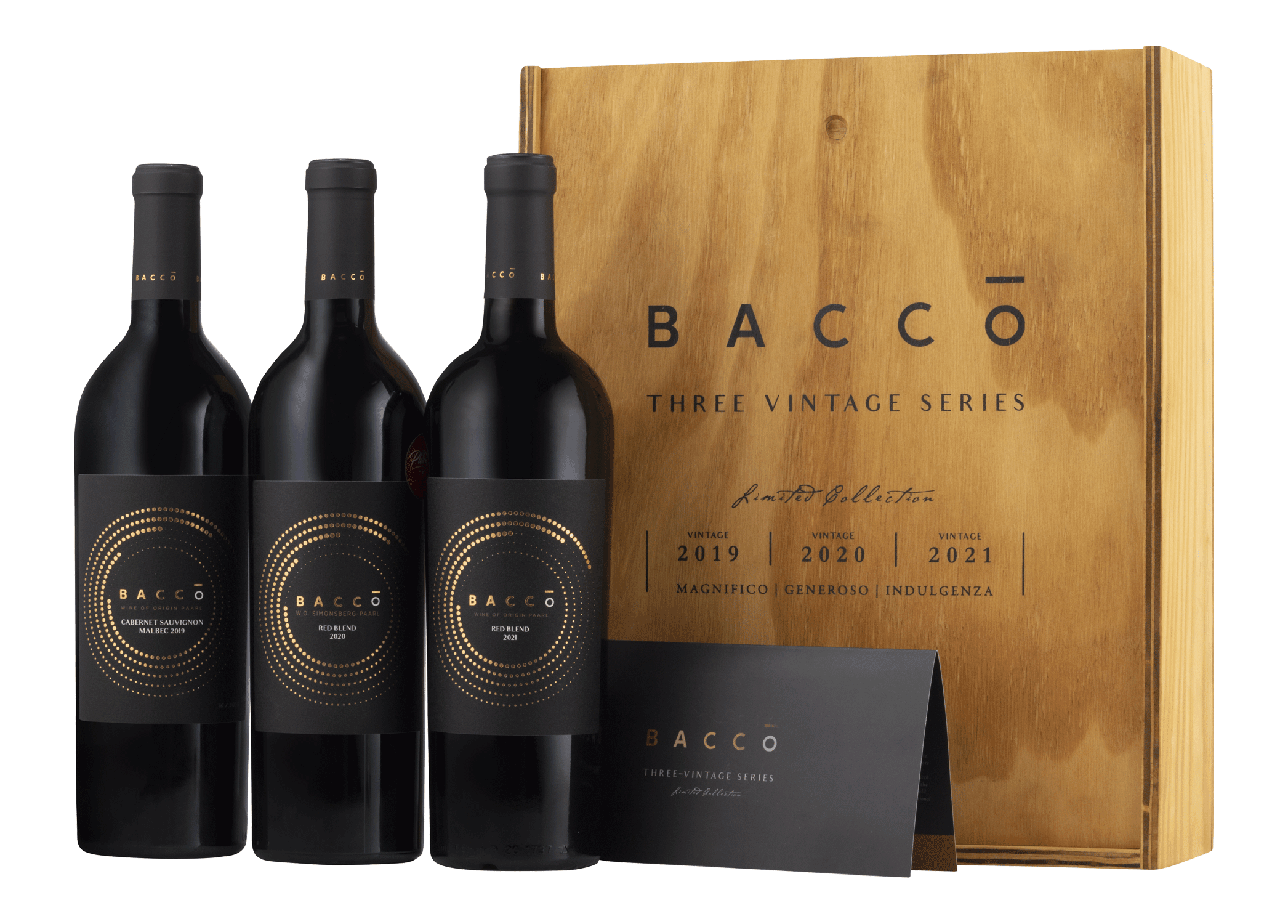 Bacco Red Blend Vertical Box